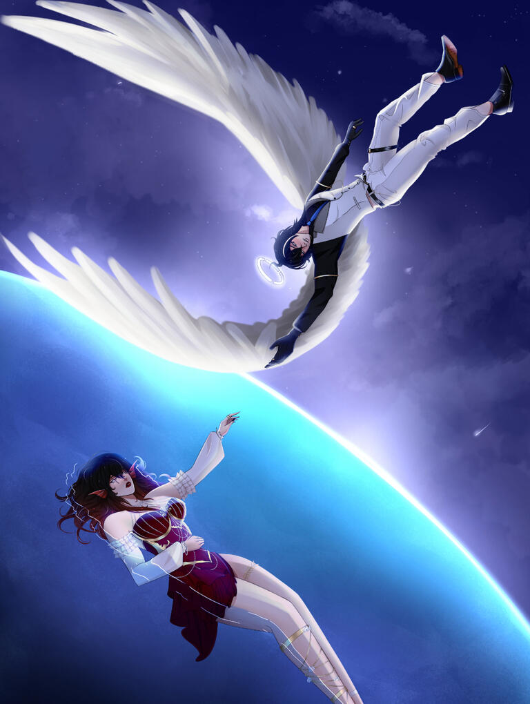 Selene meets fallen angel