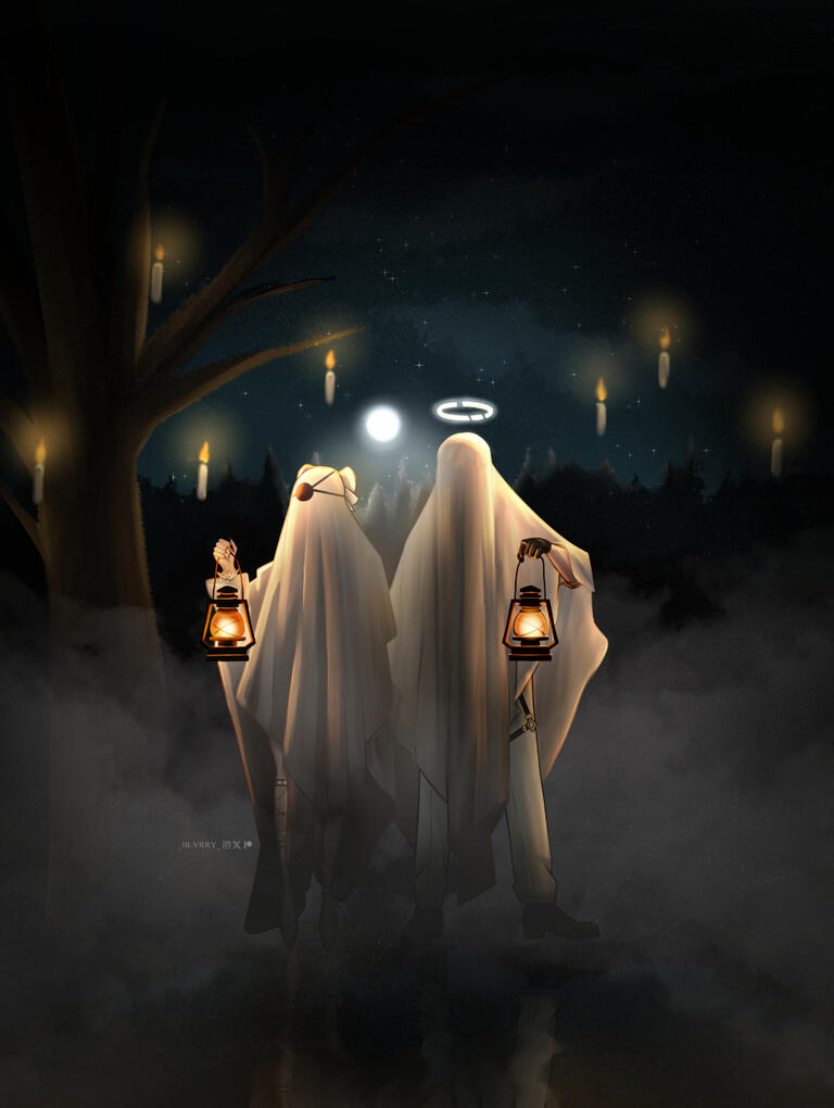 Ghosties lost in the woods